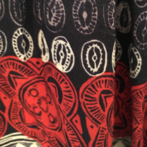 ANTHROPOLOGY LILKA ROMPER NAVY & RED - Picture 10 of 12